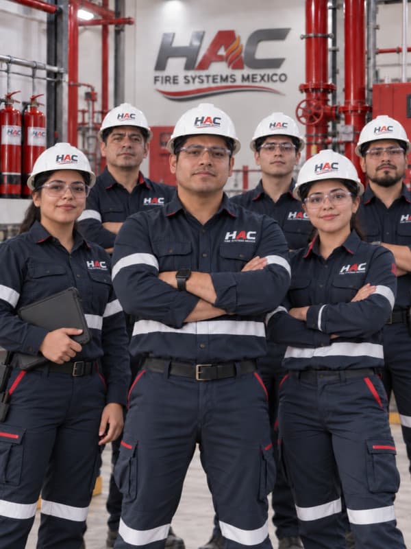 Equipo de trabajo HAC FIRE SYSTEMS MEXICO proteccion contra incendios